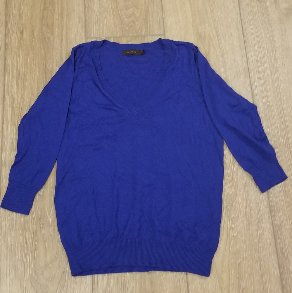 The limited blue sweater v neck